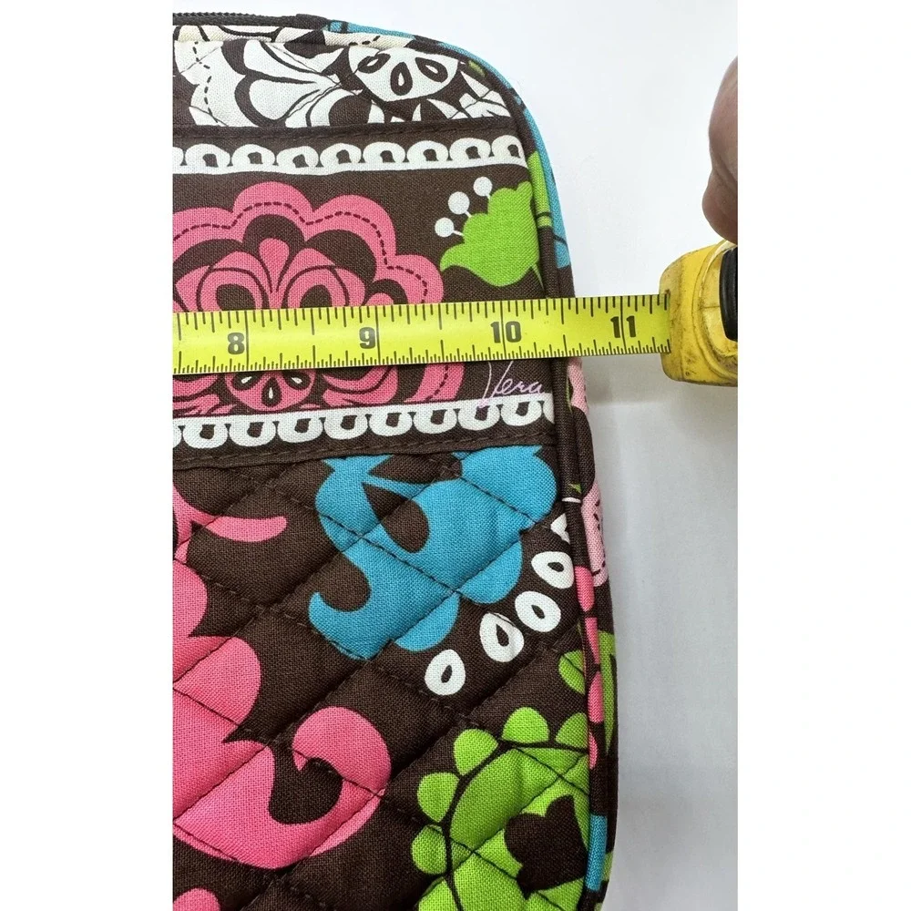 VERA BRADLEY Tablet E Reader Case‎ Lola Pattern Brown Multi Zippered Quilted New